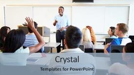  Presentation with teaching - Presentation having mature cone on branch of blue fir-tree blue green white colorado blue spruce picea pungens covered with hoarfrost new year s bekraund place for a copy-paste background and a gray colored foreground.