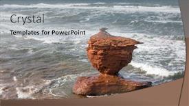  Presentation with canada - Slides having teacup-rock-named background and a light gray colored foreground