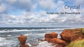  Presentation with canada - Theme enhanced with teacup-rock-named background and a light blue colored foreground