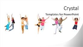  Presentation with team achievement - Beautiful PPT layouts featuring team achievement big group backdrop and a white colored foreground