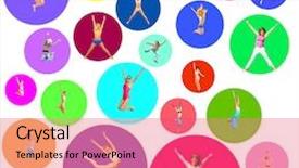  Presentation with team achievement - PPT layouts with team achievement colorful idea background and a coral colored foreground