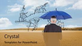  Presentation with ants - Slides having team ants - composite image of mature businessman background and a gold colored foreground