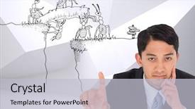  Presentation with ants - Amazing theme having team ants - composite image of thoughtful asian backdrop and a  colored foreground