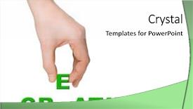  Presentation with team building - Slides with team building words - hand and word creativity isolated background and a white colored foreground