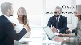  Presentation with commercial - Cool new slide set with team discussing new commercial project backdrop and a white colored foreground