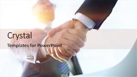  Presentation with negotiation - Presentation consisting of effective negotiation with client business background and a coral colored foreground