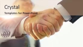  Presentation with negotiation - Beautiful PPT theme featuring effective negotiation with client business backdrop and a  colored foreground