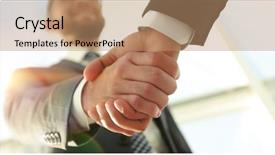  Presentation with negotiation - Slide set enhanced with effective negotiation with client business background and a coral colored foreground