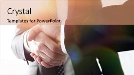  Presentation with negotiation - Slide deck featuring effective negotiation with client business background and a  colored foreground