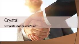  Presentation with negotiation - Colorful presentation theme enhanced with effective negotiation with client business backdrop and a  colored foreground