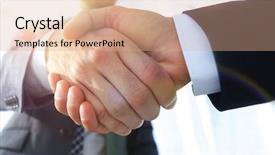  Presentation with negotiation - Slides having effective negotiation with client business background and a coral colored foreground