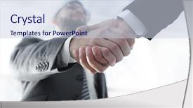  Presentation with negotiation - Slides having effective negotiation with client business background and a  colored foreground