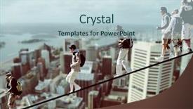  Presentation with effort - Slide deck having team effort - climbers on a rope background and a lemonade colored foreground