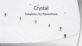  Presentation with macedonia - Slides having team effort - expedition climbing a mountain peak background and a  colored foreground