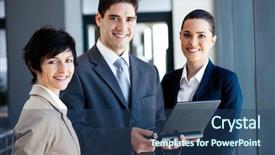  Presentation with visegrad group - Cool new PPT theme with team leader co - group of businessman and businesswoman backdrop and a ocean colored foreground