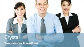  Presentation with team leader - Presentation enhanced with team leader co - portrait of successful business partners background and a  colored foreground