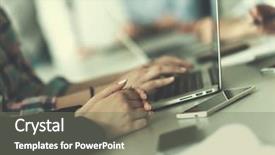  Presentation with team meeting - Colorful slide set enhanced with team meeting in modern start backdrop and a  colored foreground