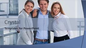  Presentation with team working together - Beautiful PPT layouts featuring team-of-businesspeople-working-together backdrop and a light blue colored foreground