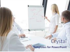 Discuss Raphics Team Of Medical Doctors Discuss PPT template 65 | CrystalGraphics