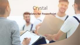  Presentation with cargo transportation - Theme having team of professionals engaged in cargo transportation background and a lemonade colored foreground