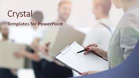  Presentation with cargo transportation - Presentation theme enhanced with team of professionals engaged background and a lemonade colored foreground