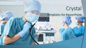  Presentation with operating room - Presentation design with bacgrounds - portrait on white bacground light background and a lemonade colored foreground