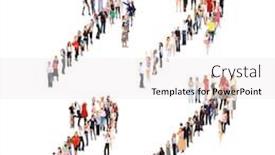  Presentation with groups - Slide deck consisting of team over white isolated groups background and a white colored foreground