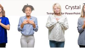  Presentation with arabic woman beautiful muslim face - Beautiful presentation theme featuring team pledge - collage of group of beautiful backdrop and a lemonade colored foreground