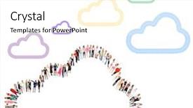  Presentation with team achievement - Colorful presentation theme enhanced with team red yellow blue green - clerks compilation achievement idea backdrop and a cream colored foreground