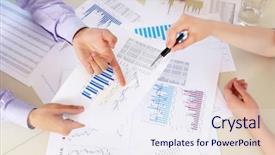  Presentation with business and human rights - Cool new presentation with diagram agenda - financial and business documents backdrop and a sky blue colored foreground