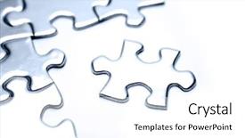  Presentation with jigsaw - Amazing presentation theme having jigsaw puzzle pieces backdrop and a white colored foreground