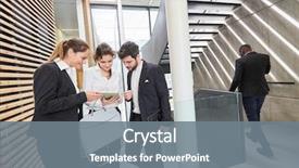  Presentation with african american in computer lab business - PPT theme featuring team uses tablet computer research background and a gray colored foreground