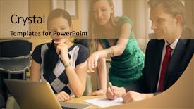  Presentation with team work - Audience pleasing PPT layouts consisting of team work backdrop and a coral colored foreground