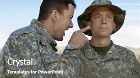  Presentation with medical simulation training - Beautiful presentation featuring teammate during a training backdrop and a  colored foreground