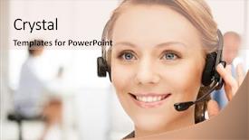  Presentation with solar car eco friendly - Cool new PPT theme with teamplay - bright picture of friendly female backdrop and a lemonade colored foreground