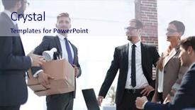  Presentation with meet the team - Slide deck enhanced with teams changes - business team meets background and a sky blue colored foreground