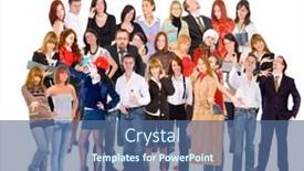  Presentation with teams - Presentation consisting of teams over white corporate culture background and a ocean colored foreground