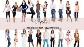  Presentation with teams - Slide set having teams over white workforce concept background and a lemonade colored foreground