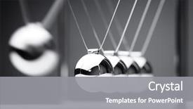  Presentation with newton cradle - PPT layouts enhanced with teamwork - newton's cradle physics concept background and a gray colored foreground
