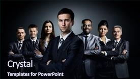  Presentation with group - Colorful PPT theme enhanced with teamwork black - group of business people backdrop and a wine colored foreground