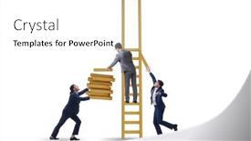  Presentation with helping - PPT theme consisting of teamwork-concept-with-colleagues-helping background and a white colored foreground