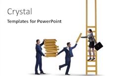  Presentation with helping - Theme having teamwork-concept-with-colleagues-helping background and a white colored foreground