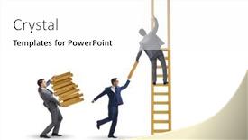  Presentation with helping - Presentation theme featuring teamwork-concept-with-colleagues-helping background and a white colored foreground