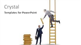  Presentation with people helping each teamwork couple - Slide deck consisting of teamwork-concept-with-colleagues-helping background and a white colored foreground