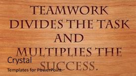  Presentation with task - Slide set consisting of teamwork divides the task background and a coral colored foreground