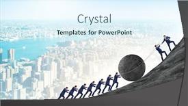  Presentation with example - Colorful theme enhanced with teamwork-example-with-business-people backdrop and a sky blue colored foreground