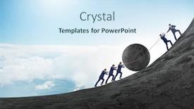  Presentation with example - PPT layouts with teamwork-example-with-business-people background and a sky blue colored foreground