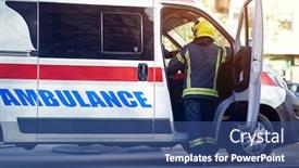  Presentation with team work - PPT layouts consisting of teamwork-firefighters-and-ambulance-team background and a ocean colored foreground