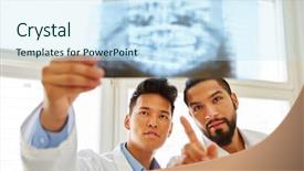  Presentation with maxillofacial surgery - Theme featuring teamwork for oral surgery background and a sky blue colored foreground