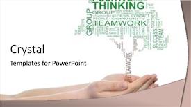  Presentation with business communication - Colorful theme enhanced with teamwork management effective success communication backdrop and a white colored foreground